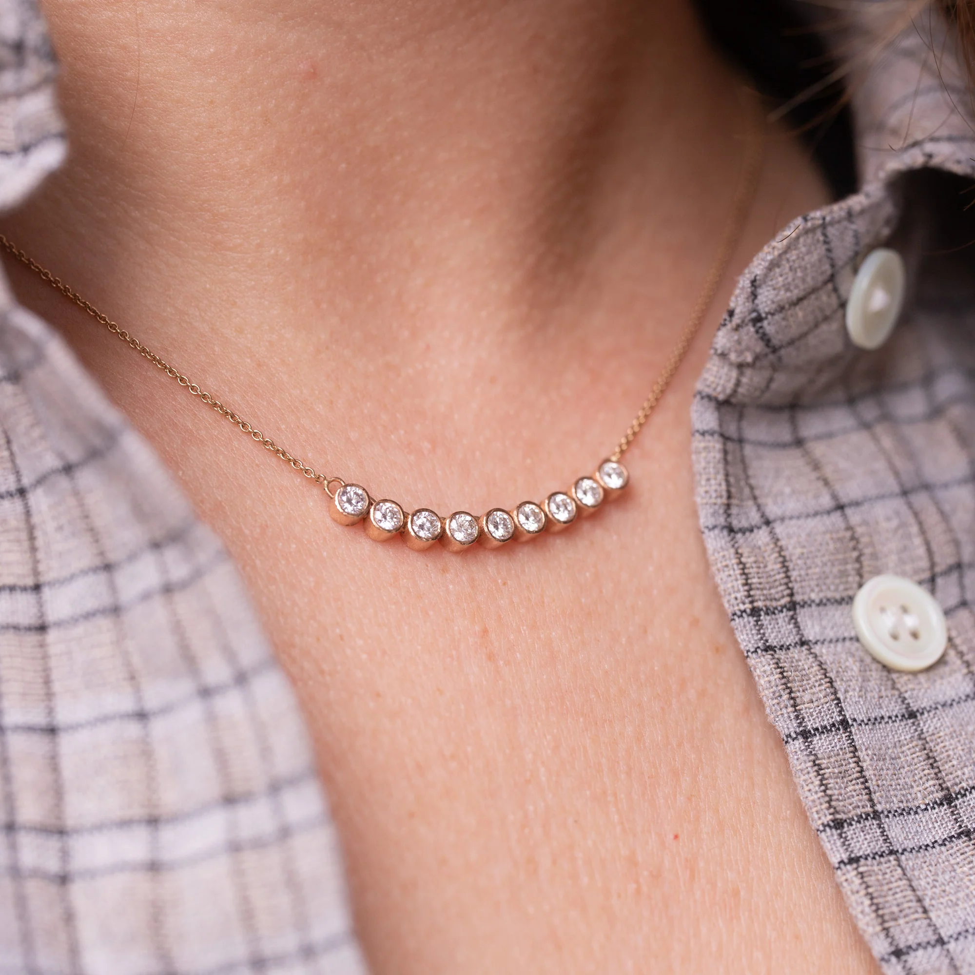 Golden Josefin necklace - Image 3