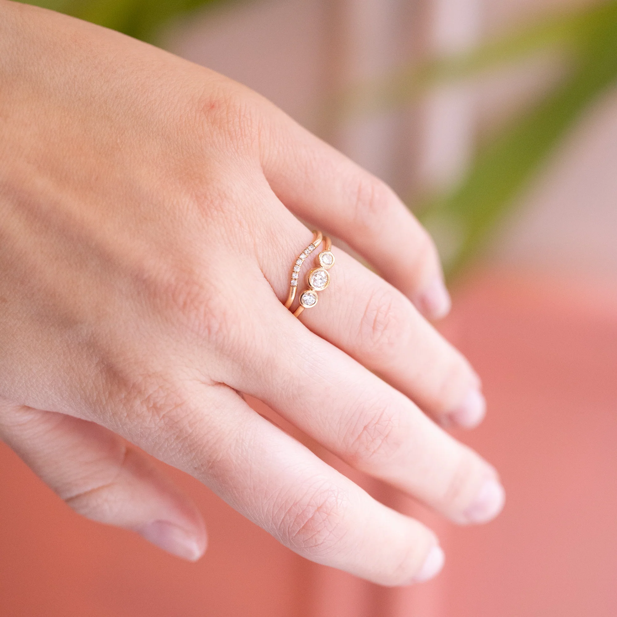 Les Triplés - Recycled 0.20ct Diamond + Diamonds - Image 3