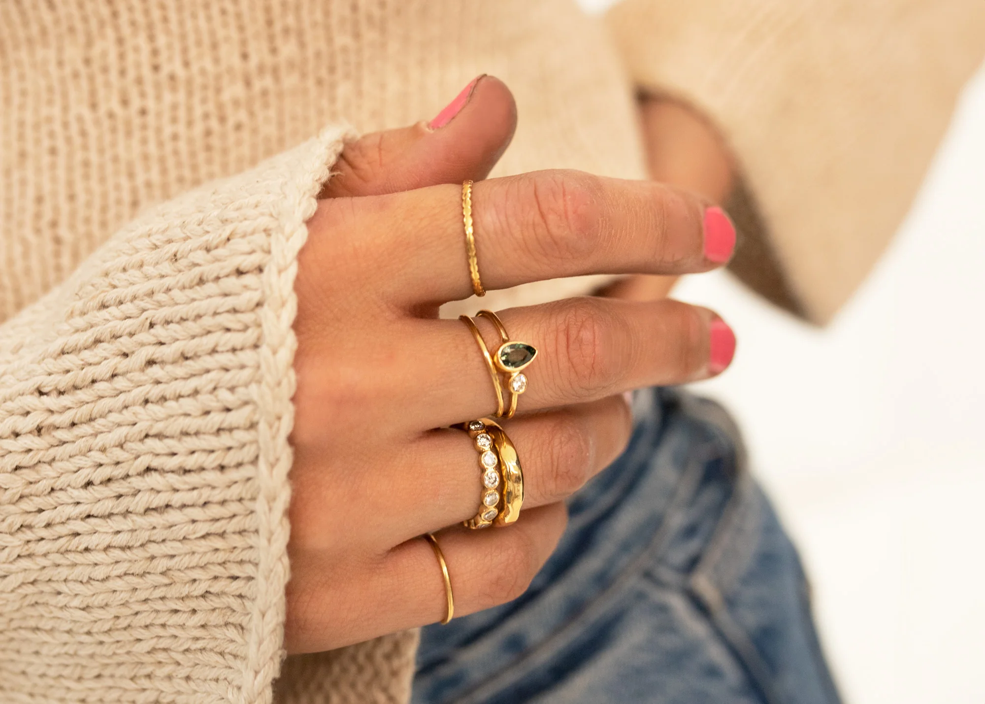 Les Vivants - Curves gold ring - Image 4