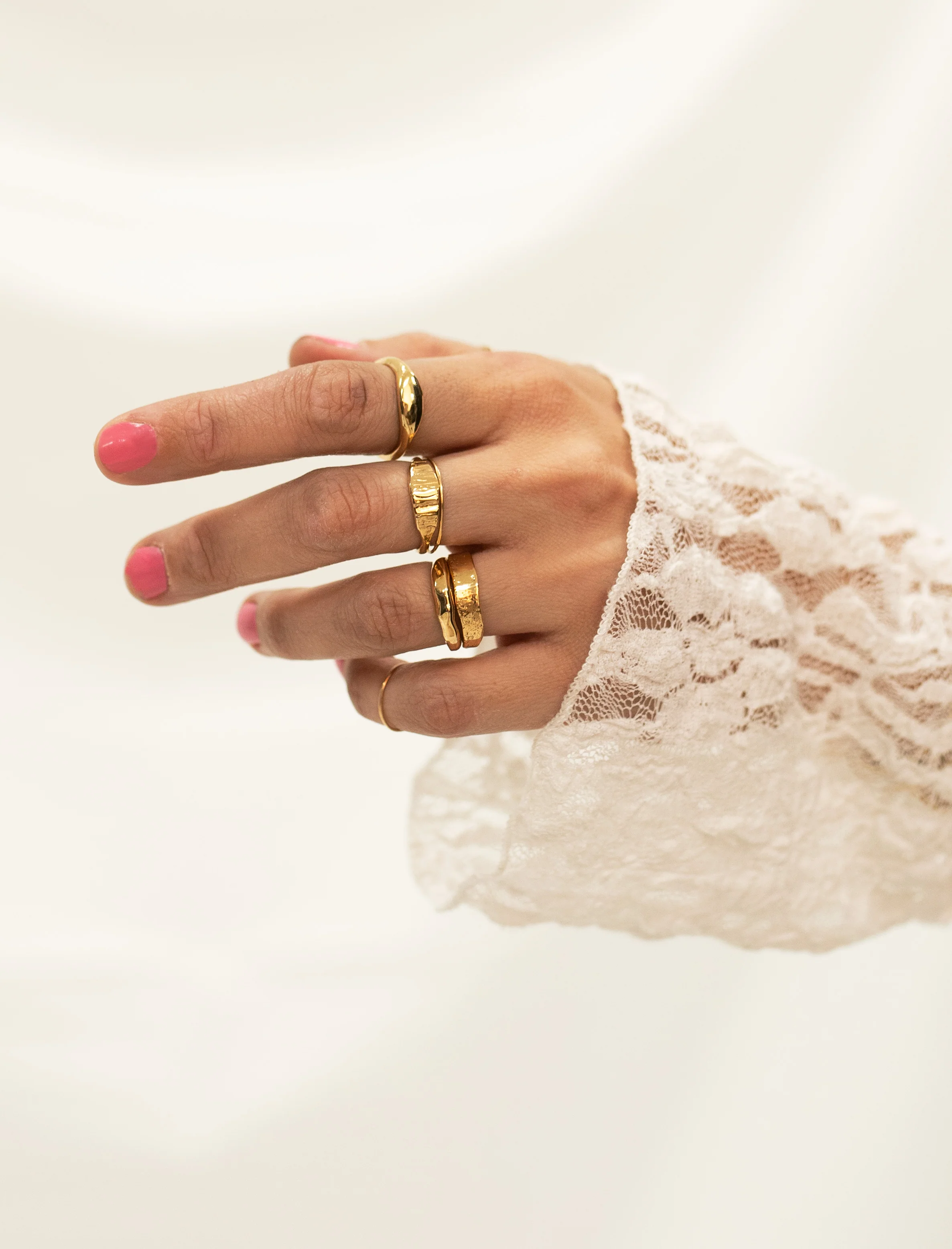 Les Vivants - Traces gold ring - Image 4