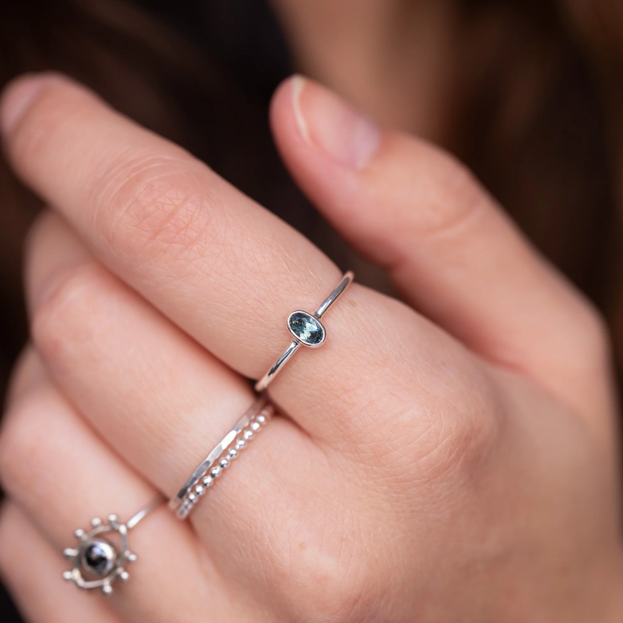 Silver Bonbons - Teal Sapphire - Image 3